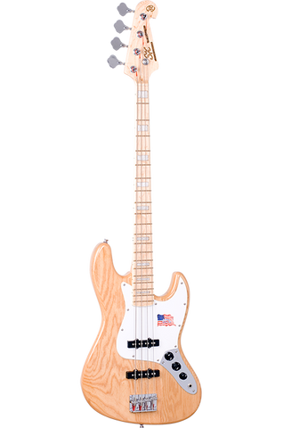 SX Jazz bass guitar 4 string natural- TE-SJB75/NA