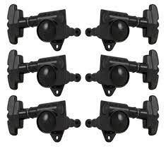 Grover machine head set black chrome- 109BC