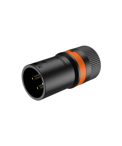 3P XLR Male black shell low profile