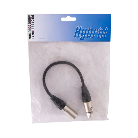 Hybrid XLR male to XLR female 0.3M cable