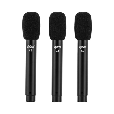 Hybrid C2-3 3 pack condenser pencil microphone set