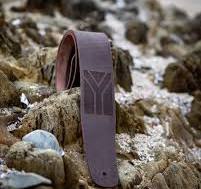 ZA strap- Mzanzi - natural leather guitar strap
