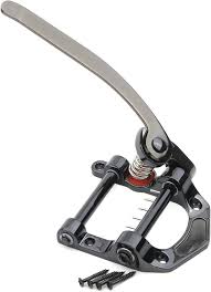 Guitar vibrato tailpiece for flat top electric guitar in 3 colours, chrome, black or gold