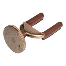 Levy guitar hanger Black or brown metal with leather bound