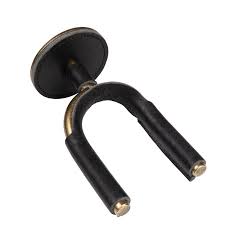 Levy guitar hanger Black or brown metal with leather bound