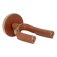 Levy guitar hanger Black or brown metal with leather bound