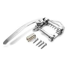Guitar vibrato tailpiece for flat top electric guitar in 3 colours, chrome, black or gold