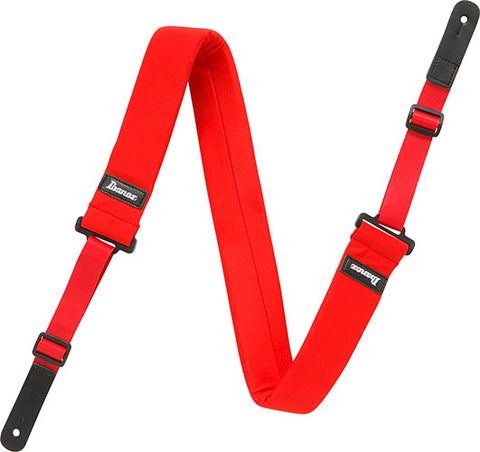 Ibanez guitar strap red or blue- GSF50
