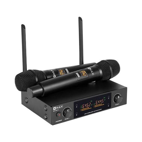 Xmax DVH-1 Dual Handheld Variable Frequency Wireless Microphone System