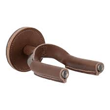 Levy guitar hanger Black or brown metal with leather bound