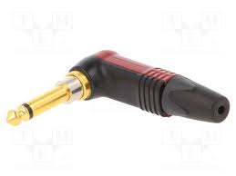 Neutrik 1/4" mono jack plug angled silent-NP2RX-AU-Silent