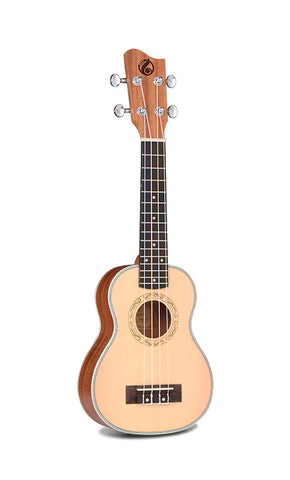 Grape 21"spruce top soprano ukulele GKS-50