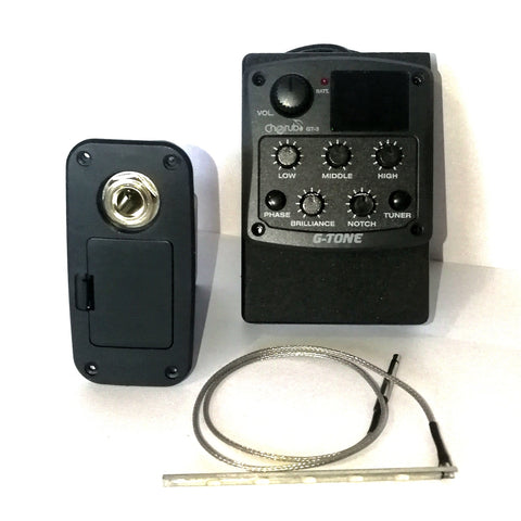 Cherub GT-3 3-band Preamp Pickup system with built in Tuner