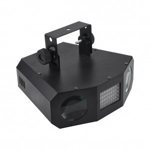 Hybrid two beam & strobe effects light