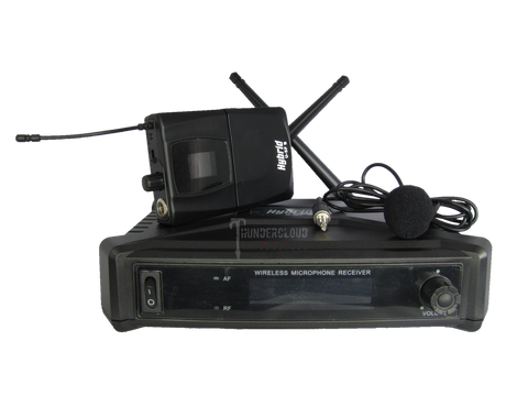 Hybrid U-SF B single lapel fixed frequency microphone system