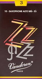 Vandoren Alto sax ZZ Jazz reeds 3- per each