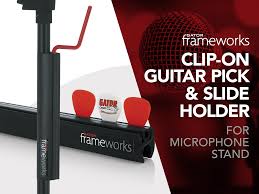 Frameworks guitar pick clip w/holder