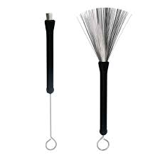 Retractable metal drum brushes black- WRBR-BK