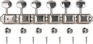 6-in-line Strat/Tele Vintage guitar machine heads-Chrome or Gold