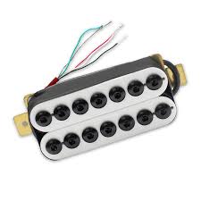 7- string humbucker in white with big hex screws-PU08N-WH or PU08B-WH