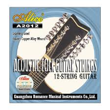 Alice 12-string pack of acoustic guitar strings- DA2012