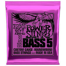 Ernie Ball 5-string bass strings 2821 , 2824 and 2836