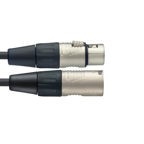 Stagg XLR male to XLR female 1M microphone cable with Rean connectors-STAG-NMC1R