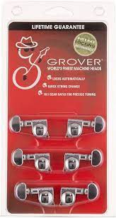 Grover machine head set - 406C chrome