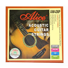 Alice acoustic guitar strings - AW436-SL super light 011 gauge