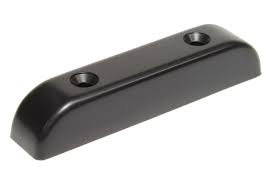 Black plastic bass guitar Thumb rest with screws