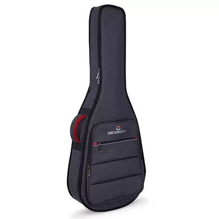 Crossrock 10mm Padded 4/4 Classical Guitar Bag Dark Grey