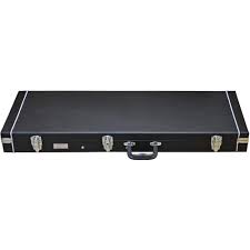 Crossrock Electric Guitar Case Wooden Rectangular Black