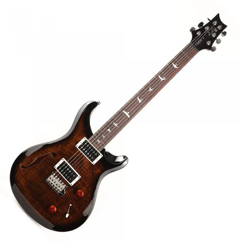 PRS Custom 22 Semi Hollow Black Gold Burst Guitar