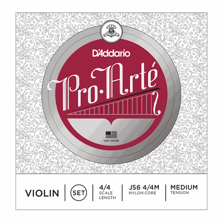 D'Addario Orchestral Pro-Arte Violin Strings 4/4 Size Medium Tension