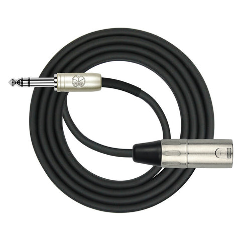 Kirlin XLR Male to 1/4 inch TRS Plug 2M cable- MP483PRBK