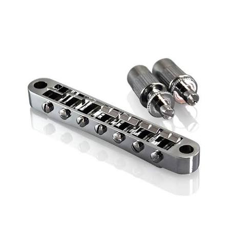 Tuneomatic L.P. Style Bridge in Chrome or Black with Posts