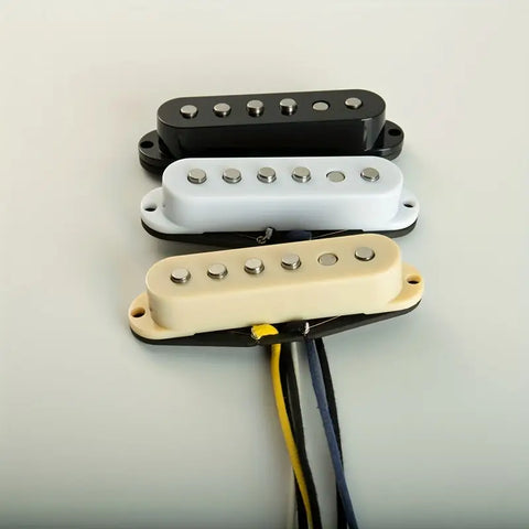 Pickup Set Single Coil Alnico 5 Vintage Available in White; Black and Milk Yellow