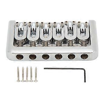 Fixed 6-String Comfort Style, String Through Guitar Bridge available in Chrome and Black