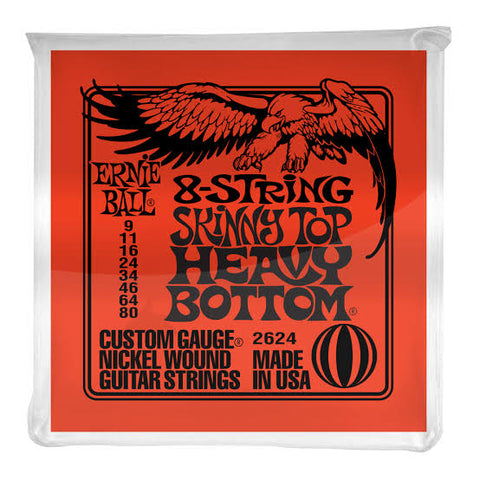 Ernie Ball 8-string Light top Heavy Bottom electric guitar strings
