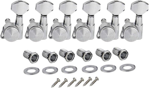 Fleor Locking 6 in Line 6L Chrome Diecast Machineheads