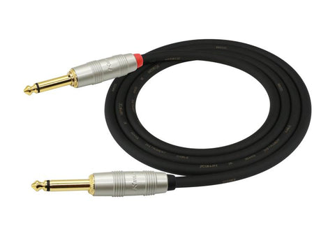 Kirlin 6M Instrument Cable with Silent Jack Available in Straight to Straight and Angle to Straight