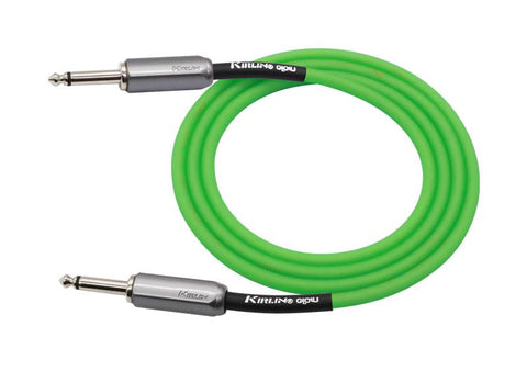 Kirlin Glow 6M instrument Cable Straight to Angle (Different to Pictures) available in 3 colours