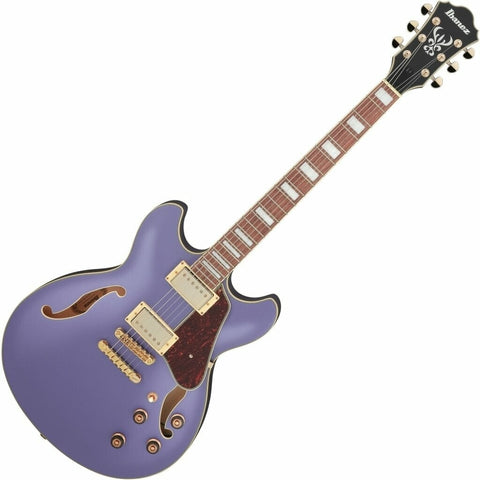 Ibanez As Artcore Semi-Hollow Electric Guitar Purple Metallic