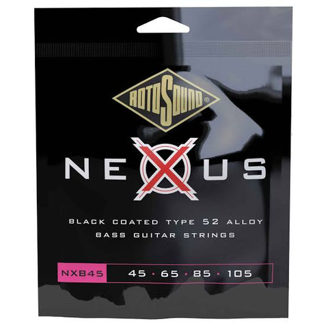 Rotosound Coated Black 4-string Bass Guitar Strings 45-105
