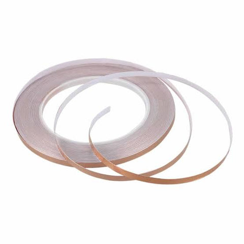 Copper Tape Roll Self Adhesive 8mm X 10M