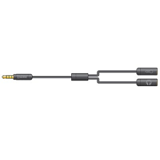Precision splitter lead 3.5mm TRRS to 2 X 3.5mm stereo sockets 0.5m cable