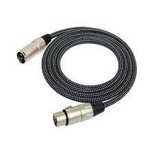 Kirlin 3M or  6M woven microphone cable black-MW480bk