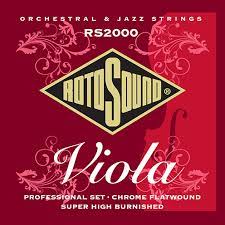 Rotosound viola chrome flatwound string set- RS2000