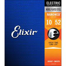 Elixir Electric 6 String Coated Nanoweb Nickel Wound Guitar Strings