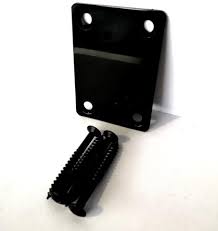 Plate neck joint chrome or black with screws